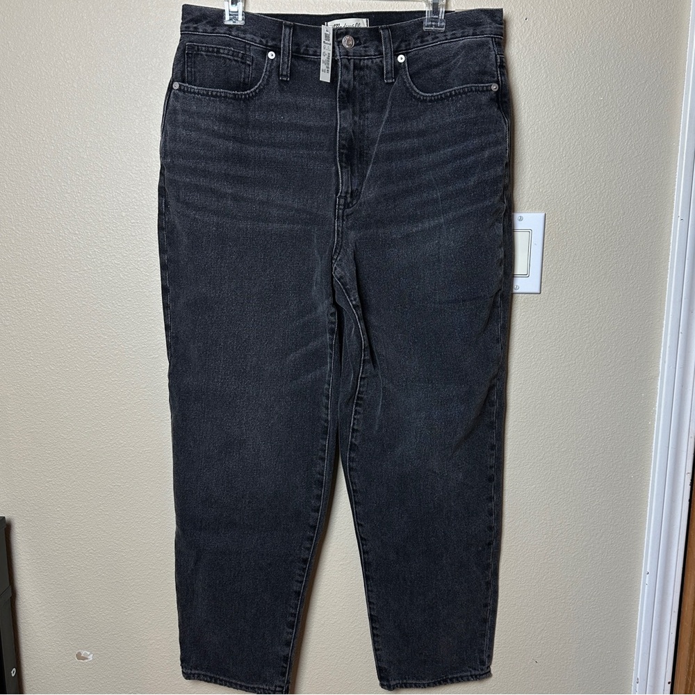 Madewell Baggy Tapered Black Jeans | Size 30